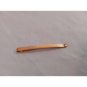 Vintage Goldtone Textured Hair Bobby Pin